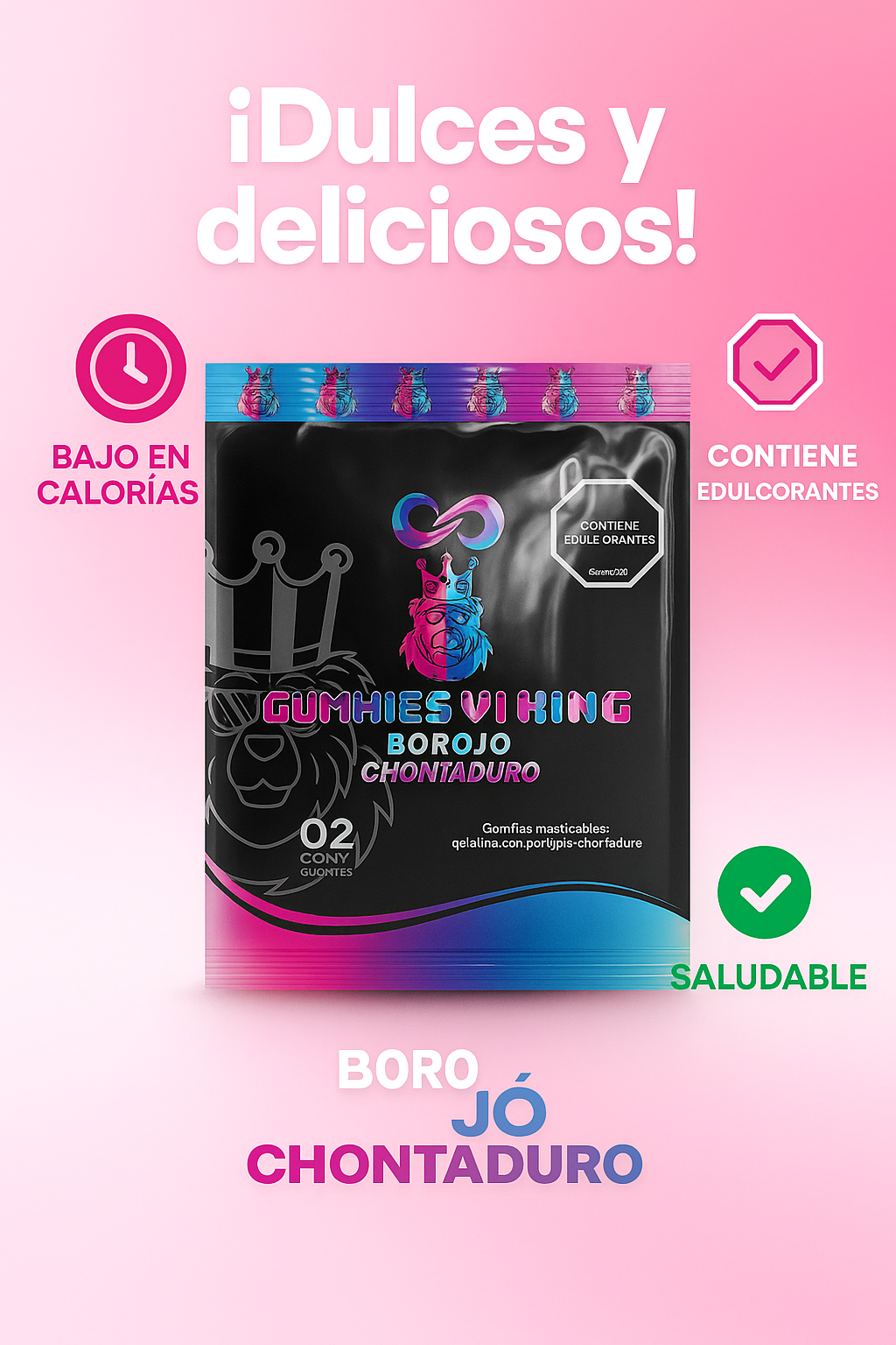 URO probióticos en gomitas + 2 OBSEQUIOS (GOMITAS VIKING + SACHET LOVE)