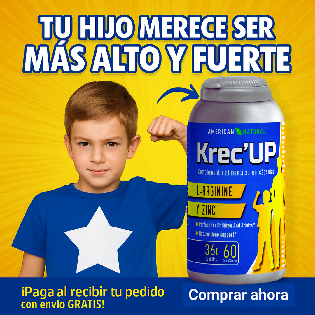 Krec'Up - Estimulante de la Hormona de Crecimiento - Original importado + GRATIS Recetario