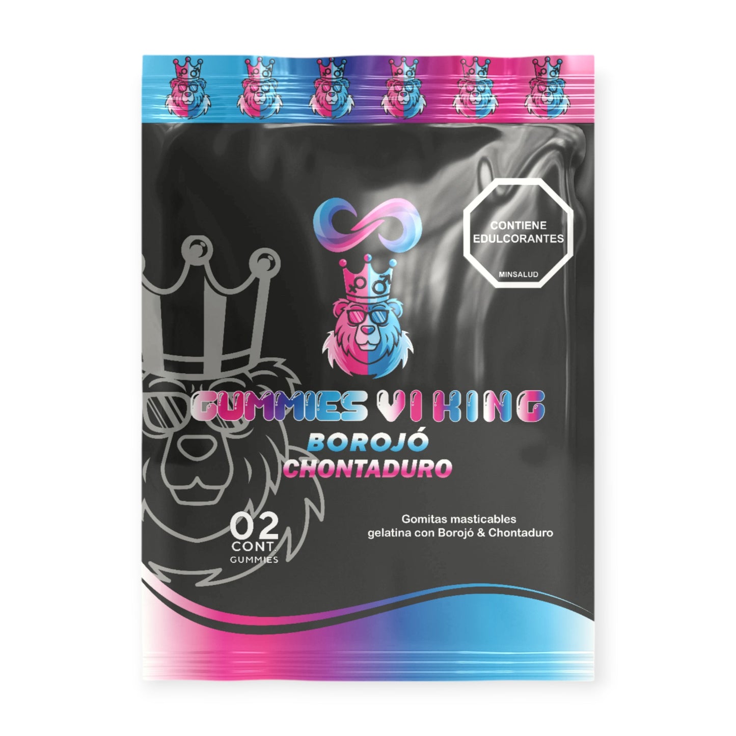 Combo de Shilajit x 2 Und Gratis 1 Sachet de gel íntimo+1 Crema Mero King Fox (5g)+1 Sachet de Gummies Vi King