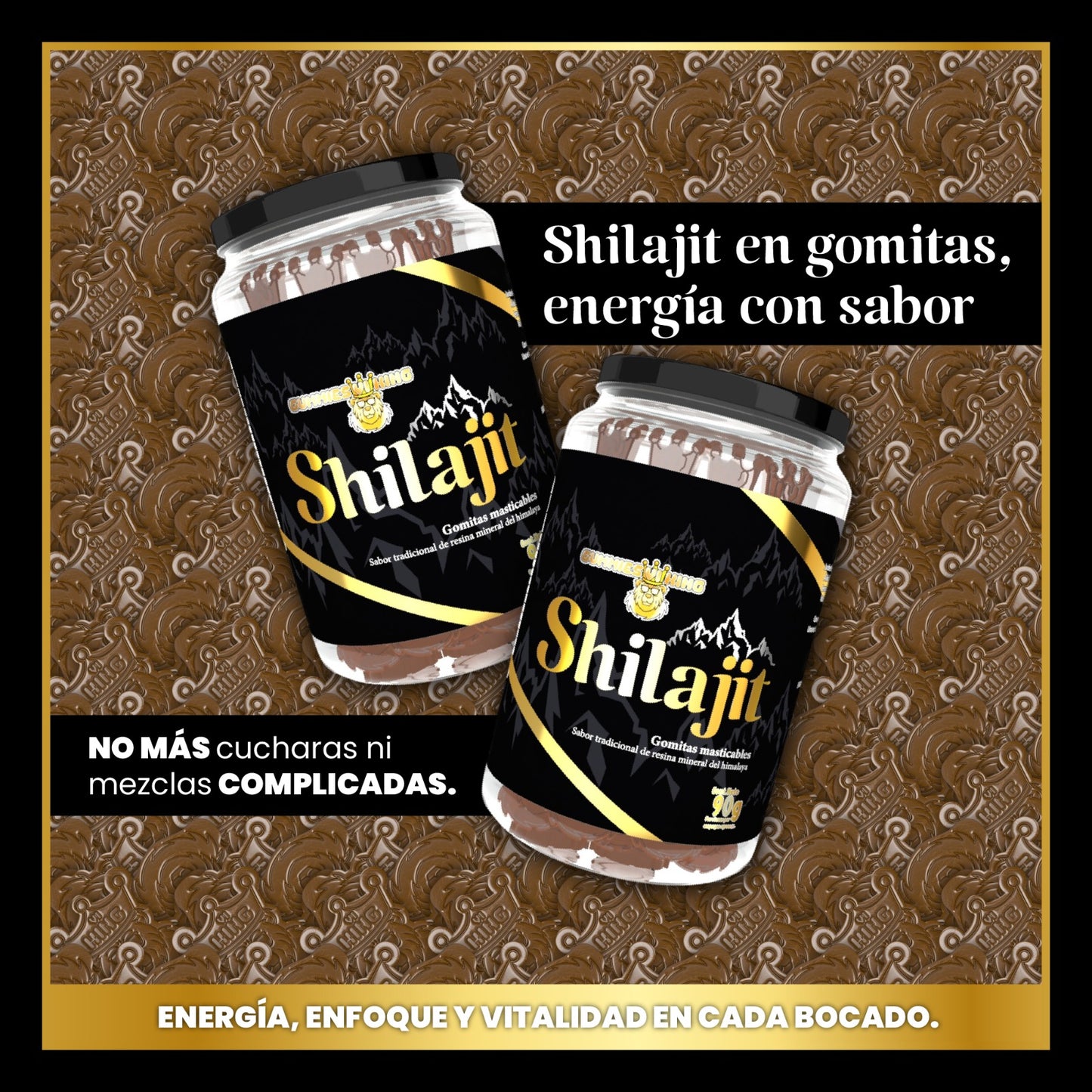 Shilajit Gomas Envase de 30 Und