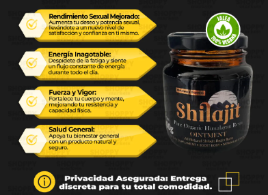 Combo de Shilajit Original + Rino Dorado Crema de 5gr + Sachet gel íntimo 10 mL
