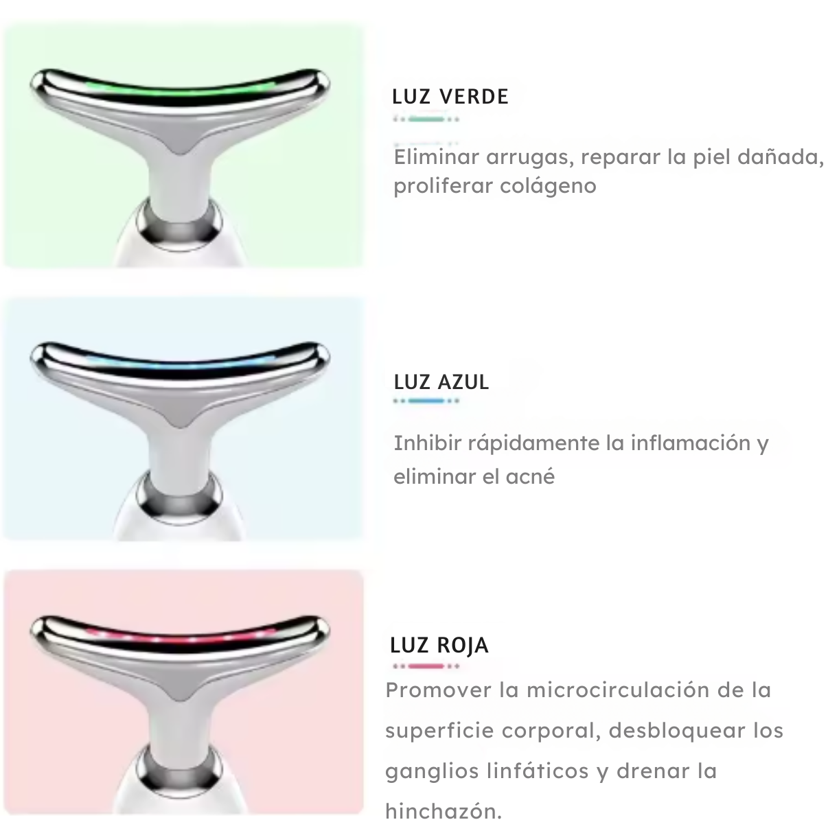Máquina de luz facial