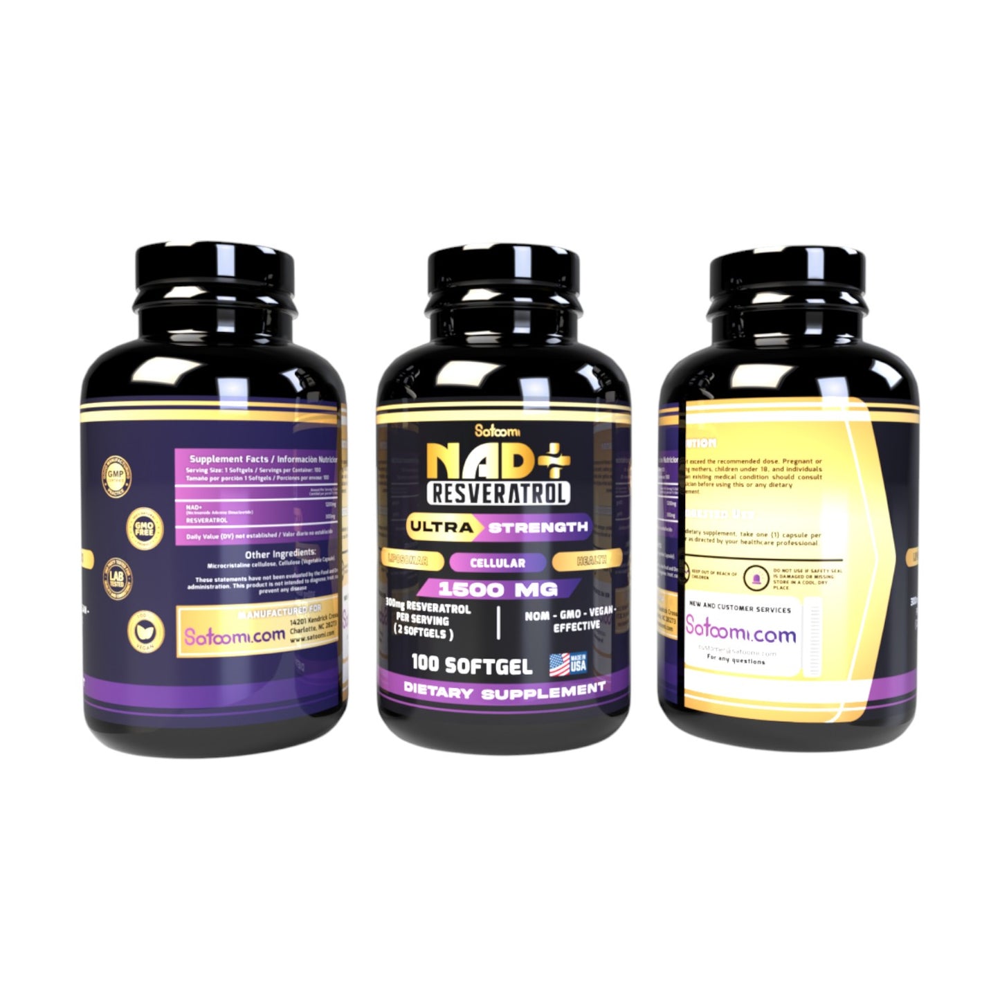 Combo NAD+Resveratrol y Resveratrol Ultra - Vitalidad, memoria y protección celular en una sola cápsula