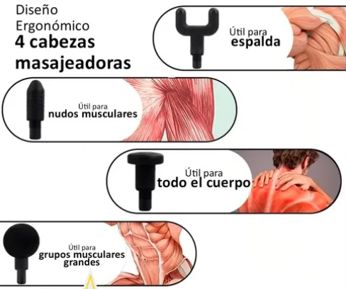 Pistola Masajeadora - Relajación muscular desde el primer minuto