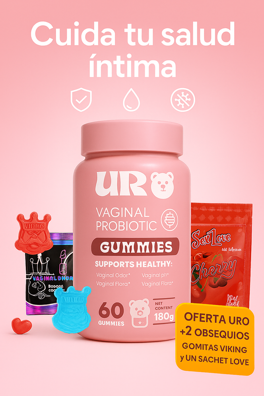 URO probióticos en gomitas + 2 OBSEQUIOS (GOMITAS VIKING + SACHET LOVE)