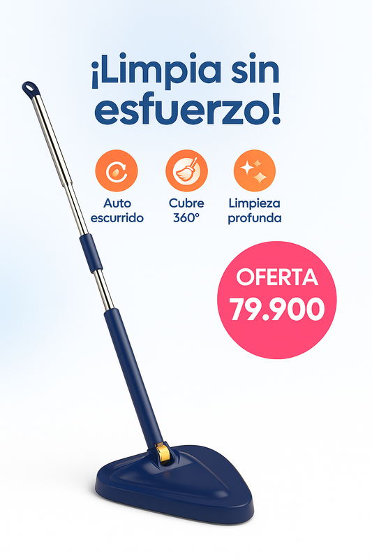 Trapero giratorio auto-exprimible