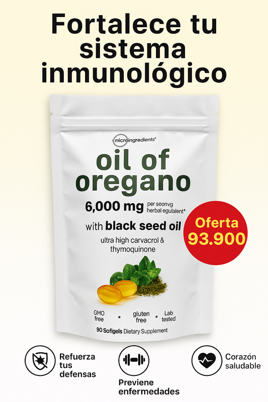 Aceite de orégano en cápsulas - Original Importado