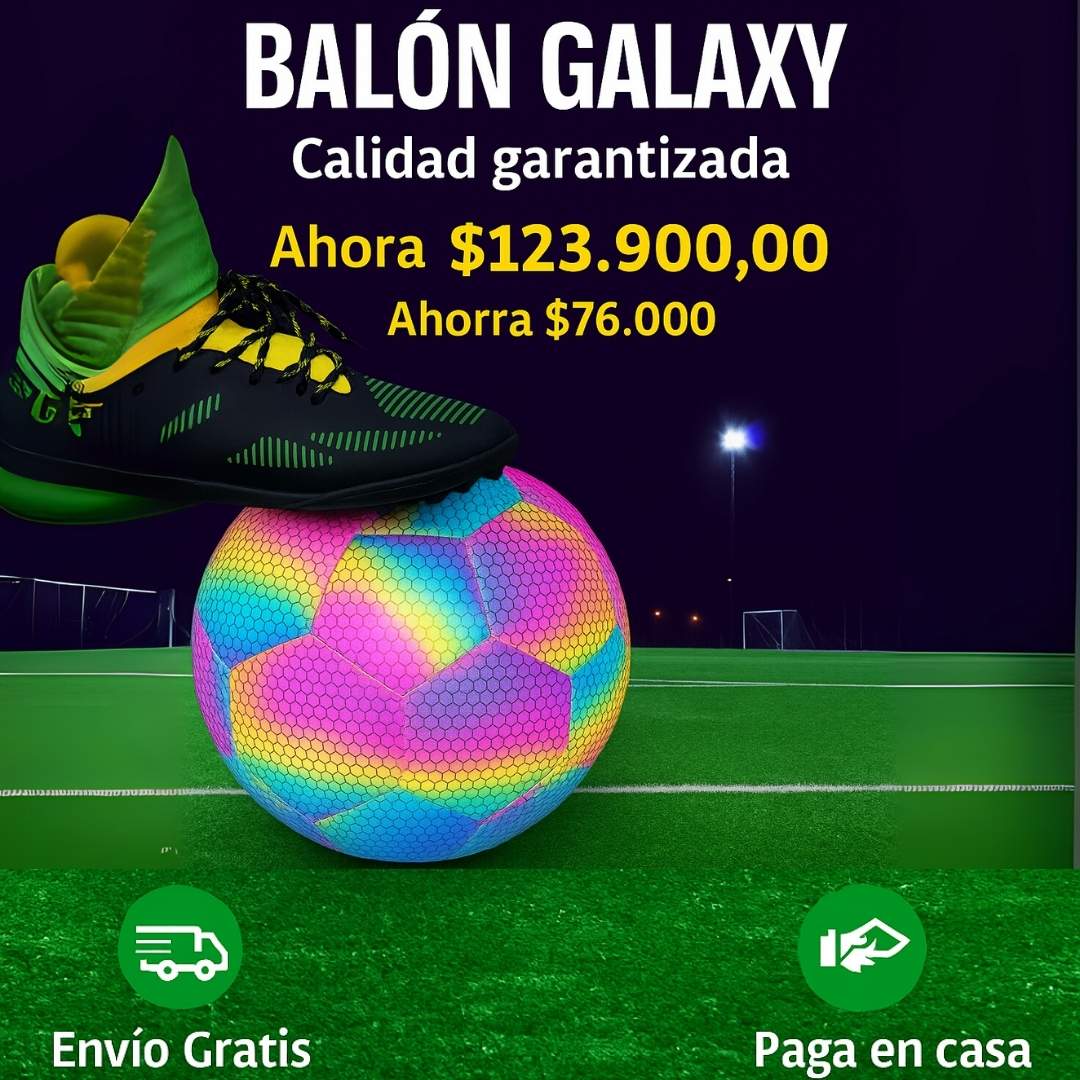 ⚽Balón Galaxy:El balón que brilla y te hace jugar de día o de noche⚽