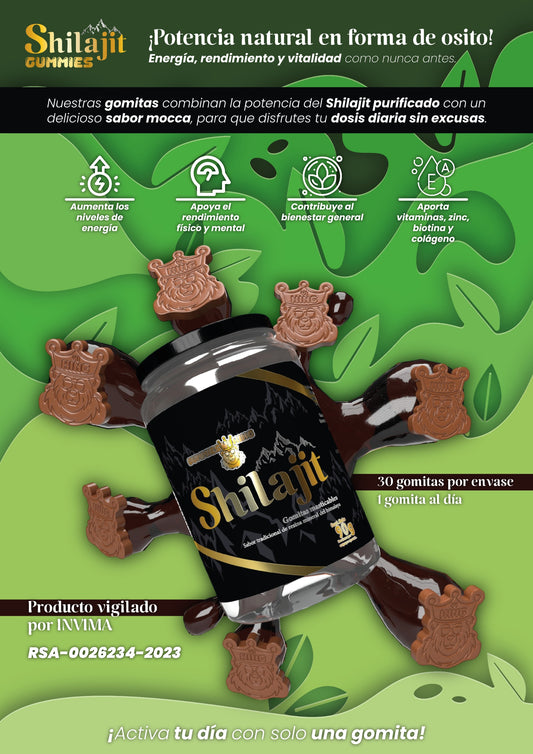 Shilajit Gomas Envase de 30 Und